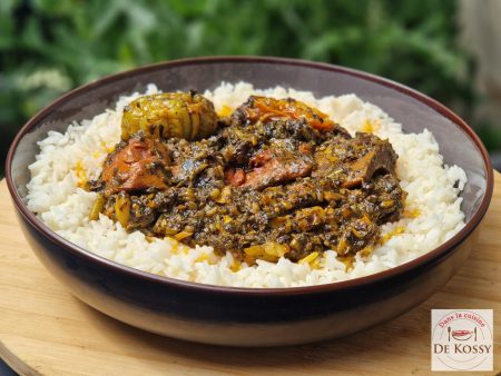Hâko pouté / Sauce feuille de patate douces